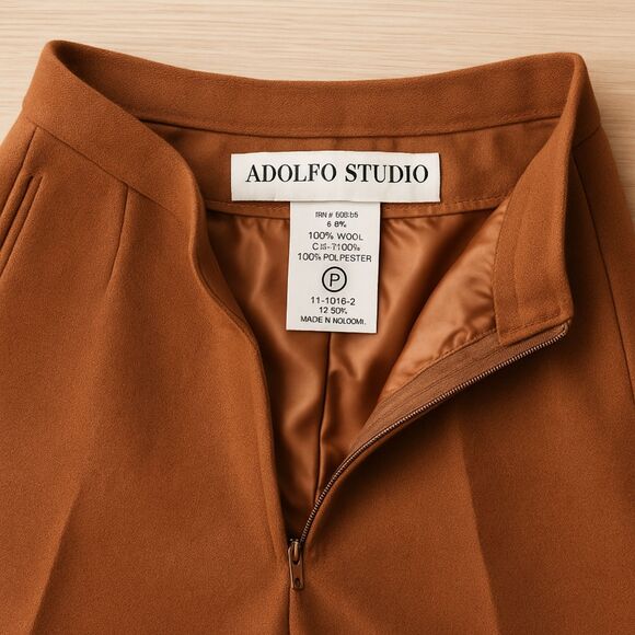 Vintage 100% wool trousers with elegant tailoring and structured silhouette, - Picture 15 of 16